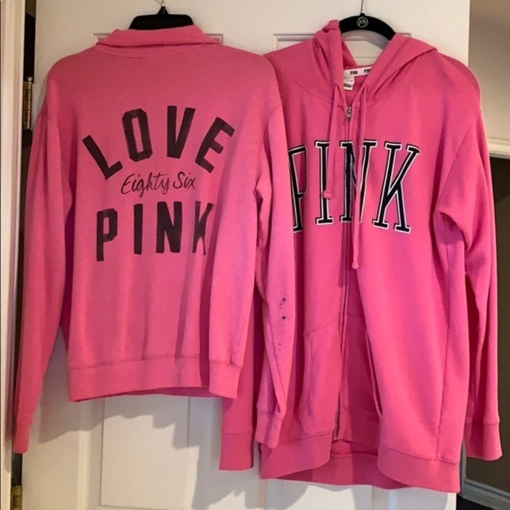 Bundle of 2 PINK VICTORIA SECRET SWEATER SZ S